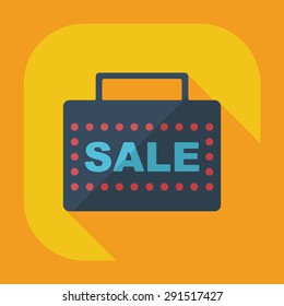 Flat modern design with shadow Sticker prices sale
