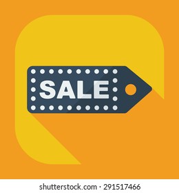 Flat modern design with shadow Sticker prices sale