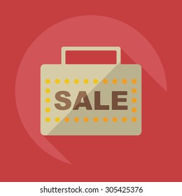 Flat modern design with shadow Sticker prices sale