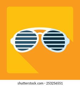 Flat modern design with shadow, Sunglasses