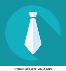 Flat modern design with shadow, tie