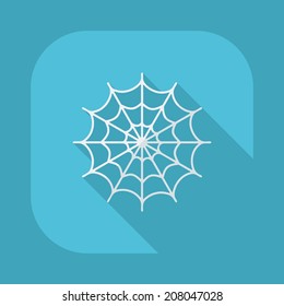 Flat modern design with shadow vector icons: halloween