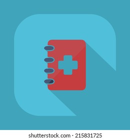 Flat modern design with shadow vector icons: medical questionnaire