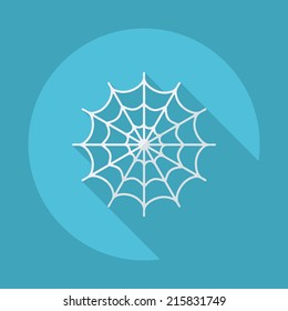 Flat modern design with shadow vector icons: halloween
