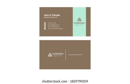 Plantillas de tarjetas de visita de diseño moderno y elegante