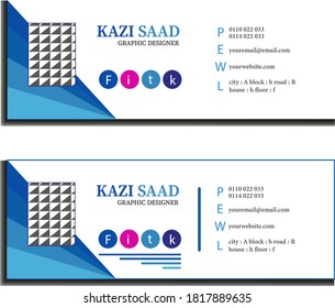 Flat and Modern Email Signature.