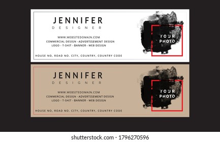 Flat & modern email signature design for professional and commercial use