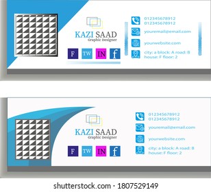 flat and modern Email Signature Template
