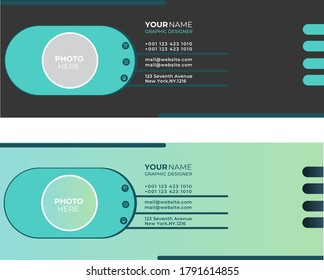 flat and modern email signature templates