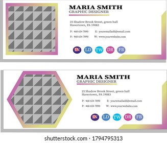 Flat and Modern Email Signature templates