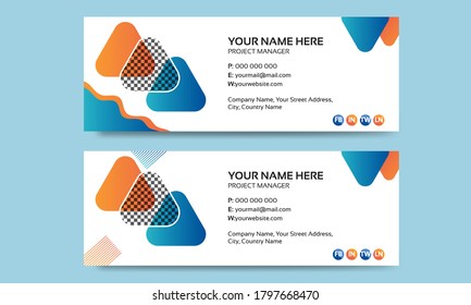 Flat And Modern Email Signature Templates