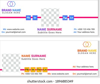 Flat and Modern Email Signature Templates