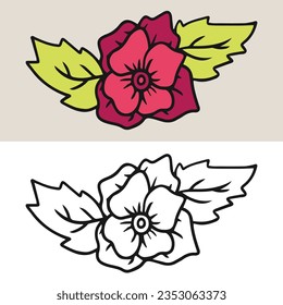 Flat modern flower icon  editable vector file for all your graphic needs