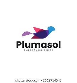 Design de logotipo Flybird moderno plano
