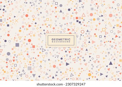 Diseño de fondo geométrico moderno plano
