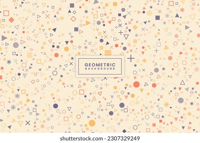 Flaches, modernes, geometrisches Hintergrunddesign