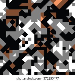 flat modern geometry - vector seamless pattern