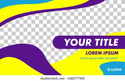 Flat Modern Landscape Banner Template for web or social media post