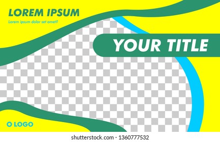 Flat Modern Landscape Banner Template for web or social media post