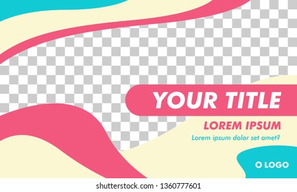 Flat Modern Landscape Banner Template for web or social media post