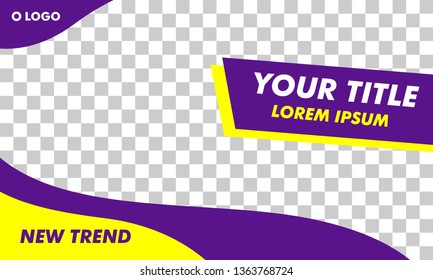 Flat Modern Landscape Web Banner Template