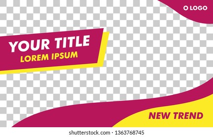 Flat Modern Landscape Web Banner Template