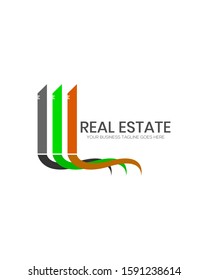 Flat And Modern Real Estate Logo 