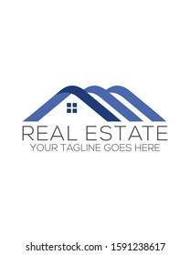 Flat And Modern Real Estate Logo 