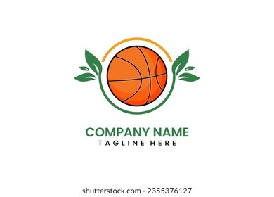 Flat modern simple nature ball sport logo icon template vector design illustration