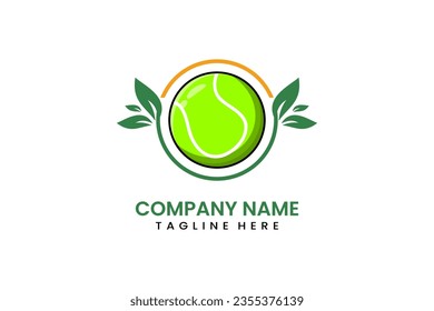 Flat modern simple nature ball sport logo icon template vector design illustration