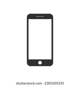 Icono de Smartphone moderno plano Isolación Iluminación de vectores