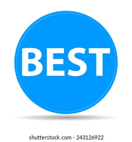 Flat modern vector icon best