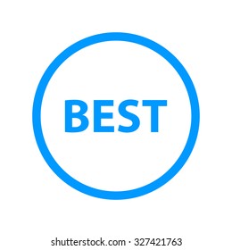 Flat modern vector icon best. EPS 10