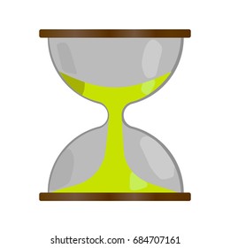 Flat modern vector icon: sand clock. vector
