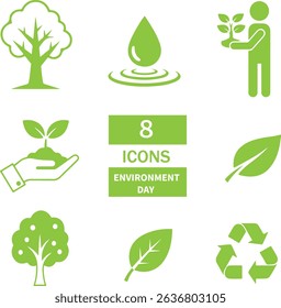 Flat and modern vector illustration world environment day