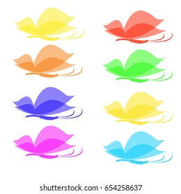 Flat Monarch Set Of Monarch, Beauty Fly, Archippus And Other Vector Objects. Also Includes Archippus, Butterfly, Monarch Elements.