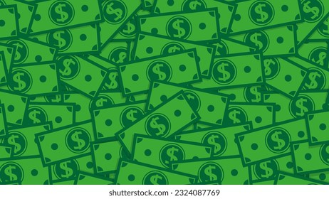 Flat money background vector illustration