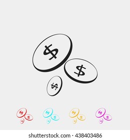 Flat money vector  icon 