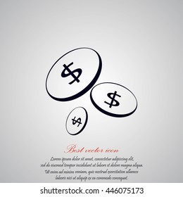 Flat money vector  icon 