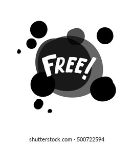 Flat monochrome circle design big sale stickers. Vector illustrations for online shopping, product promotions, website and mobile website badges, ads, print material.