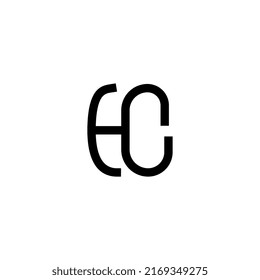 flat monogram letter hclogo template