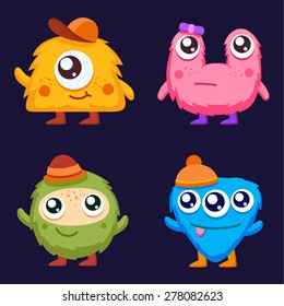 Flat monsters set