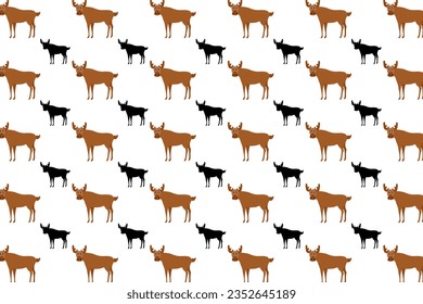 Flat Moose Animal Pattern Background, can be used for business designs, presentation designs or any suitable designs.