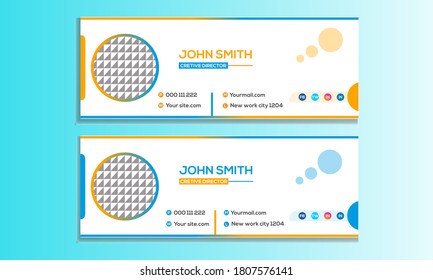 Flat and Morden Corporate Email Signature Templates.With Best Design