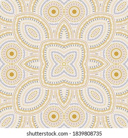Patrón sin soldadura de azulejos de mosaico marrón plano. Motif vectorial geométrico étnico. Diseño de impresión de tejido. Estiloso mosaico de azulejos marroquíes diseño eterno. Fondo de escritorio de formas geométricas.