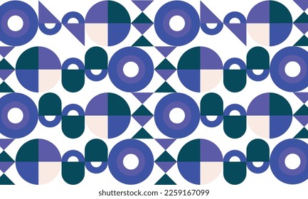 flat mosaic background illustration, flat design geometric mosaic vector design