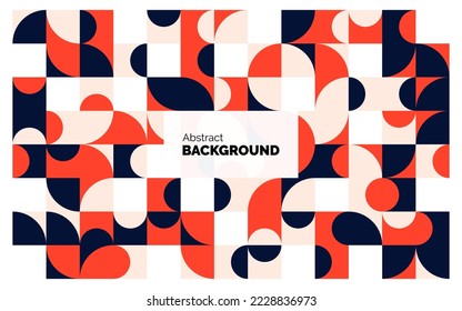Flat mosaic background. Vector illustration