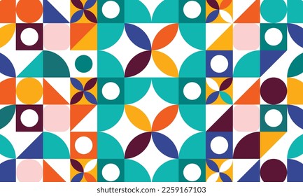 flat mosaic pattern design, flat mosaic design