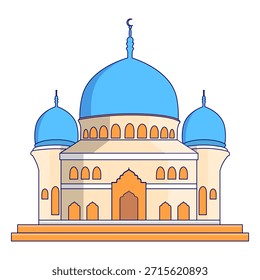 Mesquita plana Ilustração Islã Religião Arquitetura
