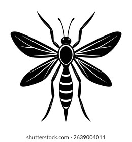 flat mosquito vector silhouette pack 
